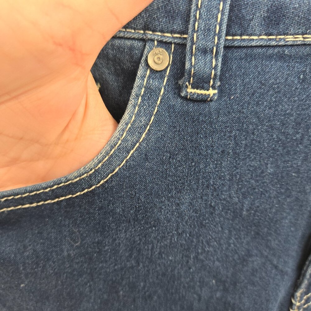 AQ Embroidered Distressed Raw Hem Jeans Juniors Size 9 - Picture 12 of 16